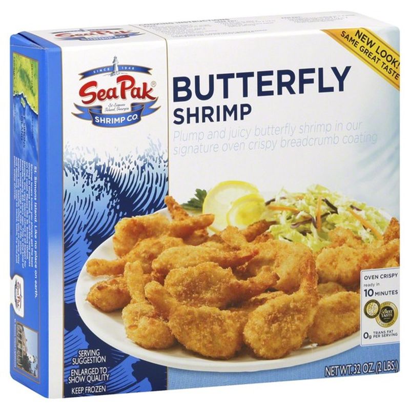SeaPak Shrimp & Seafood Co. Oven Crispy Butterfly Shrimp (32 oz ...