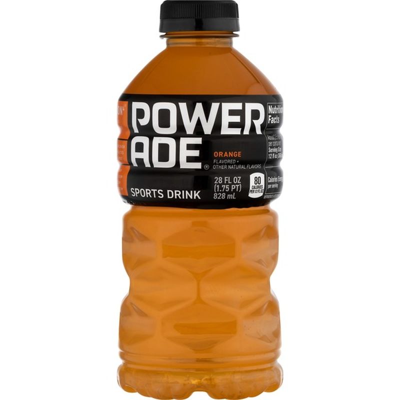 Powerade Orange, Ion4 Electrolyte Enhanced Fruit Flavored Sports Drink