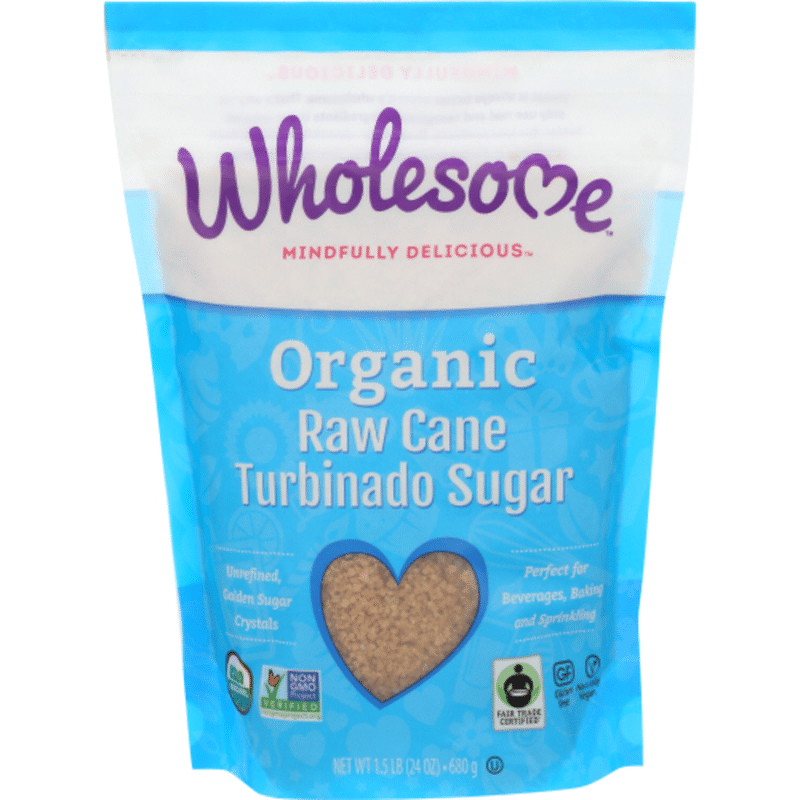 Wholesome Turbinado Sugar, Organic, Raw Cane (1.5 lb) Instacart