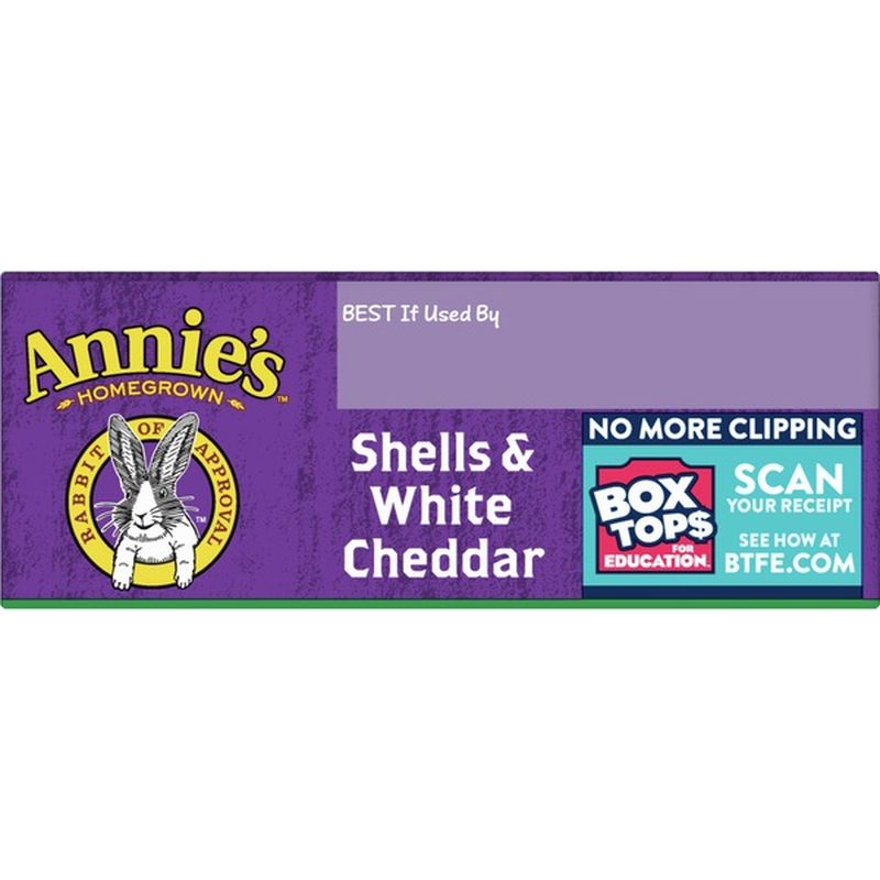 Annie's Homegrown Macaroni & Cheese, Shells & White Cheddar