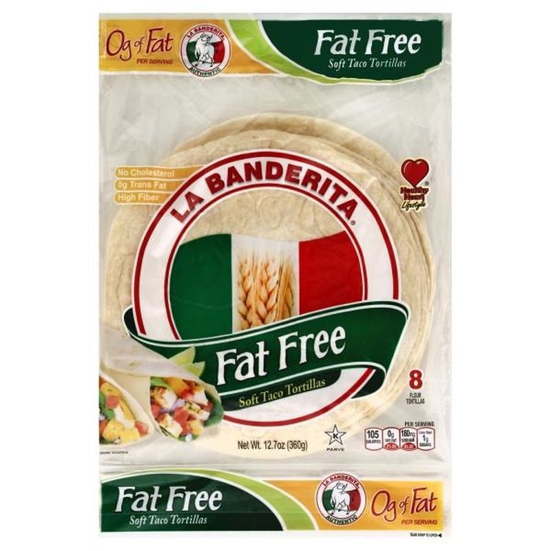 La Banderita Fat Free Soft Taco Tortillas 8 CT (12.7 oz) from Publix