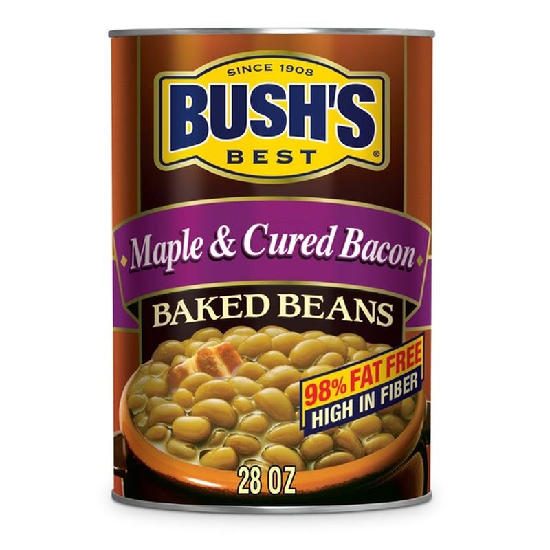 Bush's Best Maple & Cured Bacon Baked Beans (28 Oz) - Instacart