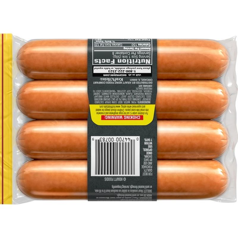 Oscar Mayer Smokies Uncured Smoked Sausage (14 oz) from Pete's Fresh ...