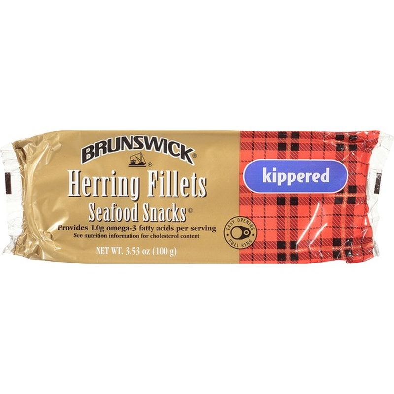 Brunswick Kippered Herring Fillets Seafood Snacks (3.53 oz) from