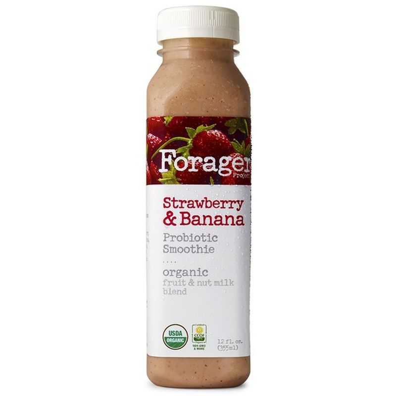 Forager Project Strawberry & Banana DairyFree Probiotic Smoothie (12 fl oz) from Rainbow