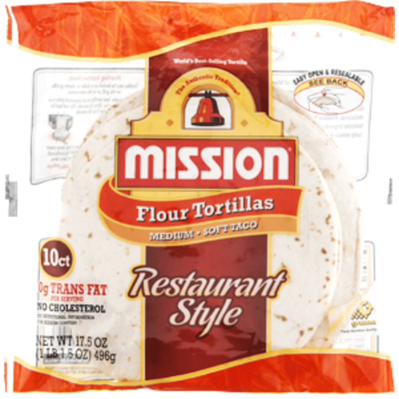 Mission Super Soft Restaurant Style Medium Soft Taco Flour Tortillas