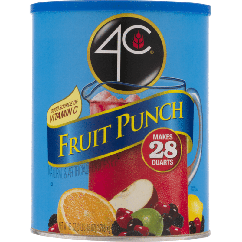 4C Drink Mix Fruit Punch (63 oz) from Giant Food Instacart