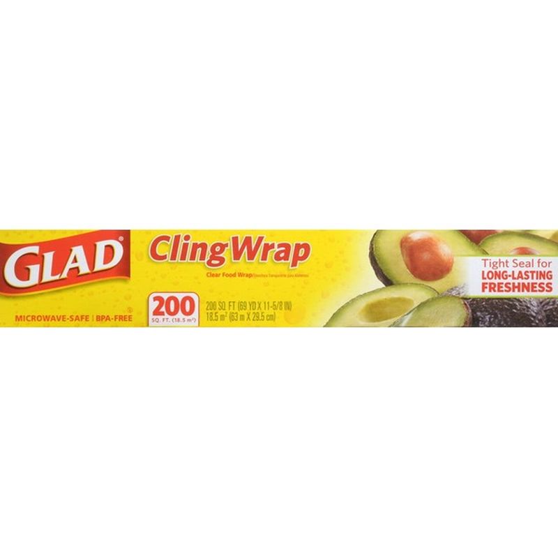 Glad Plastic Food Wrap (200 sq ft) from Kroger Instacart