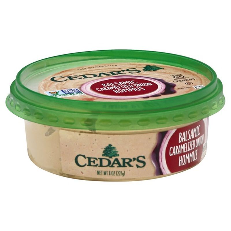Cedar Hommus, Balsamic Caramelized Onion