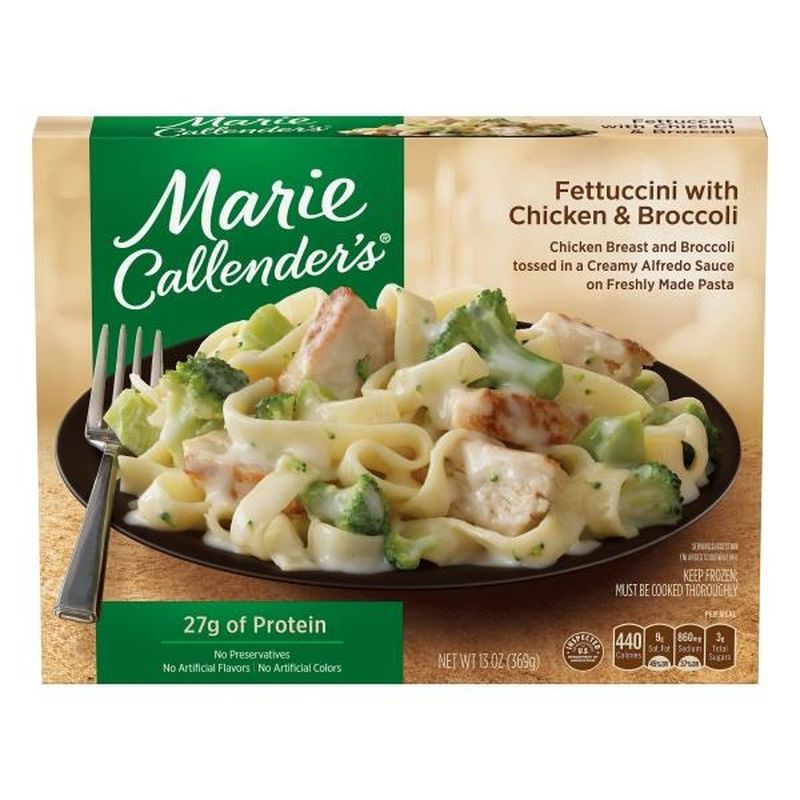 Marie Callender's Fettuccini Alfredo With Chicken And Broccoli Dinners ...