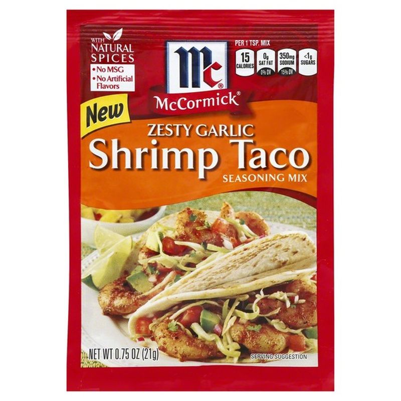 McCormick Zesty Garlic Shrimp Taco Seasoning Mix (0.75 oz) from Safeway