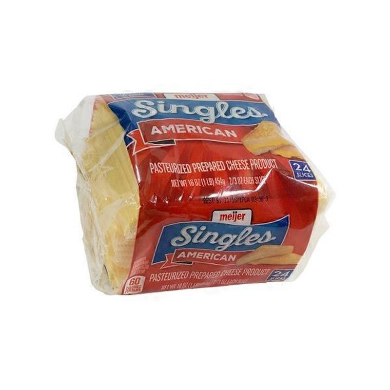 Meijer Singles Sliced American Cheese (16 oz) Instacart