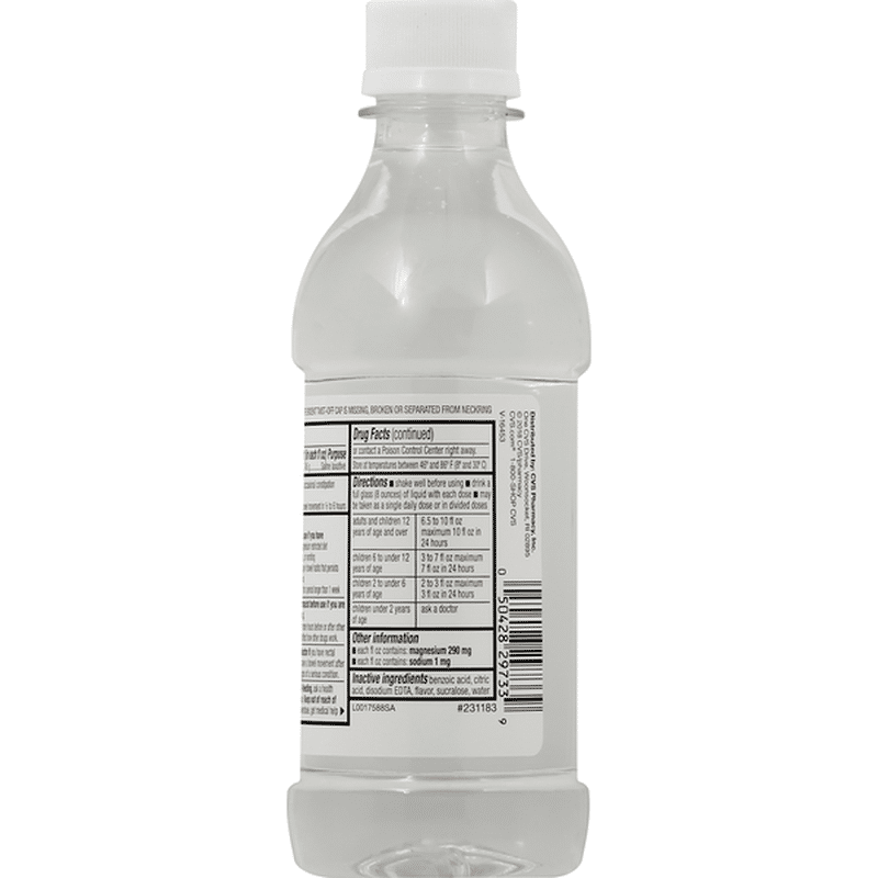 CVS Health Magnesium Citrate, Cherry (10 oz) Instacart