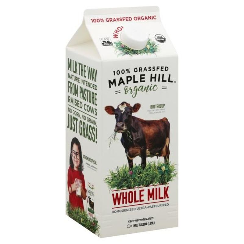 Maple Hill Organic Whole Milk (0.5 gal) from Publix Instacart