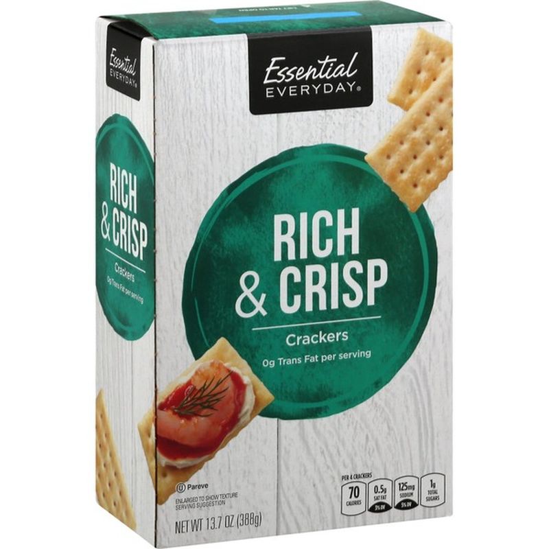 Essential Everyday Crackers, Rich & Crisp (13.7 oz) Instacart
