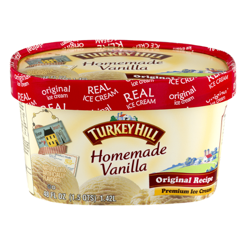 Turkey Hill Premium Ice Cream, Homemade Vanilla (48 oz) from Giant Food ...