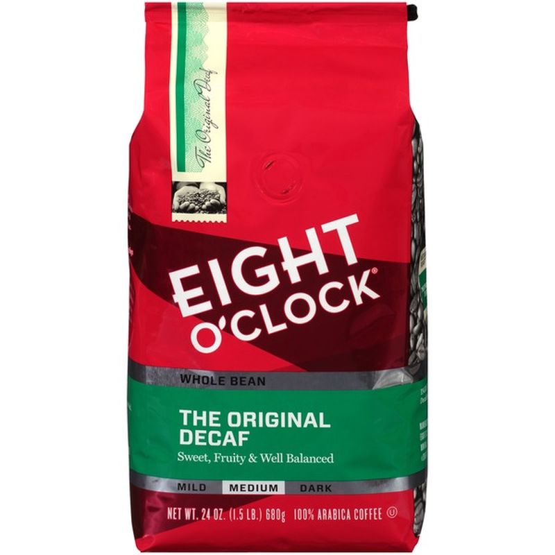 Eight O'Clock Coffee The Original Decaf Whole Bean Coffee (24 oz) from
