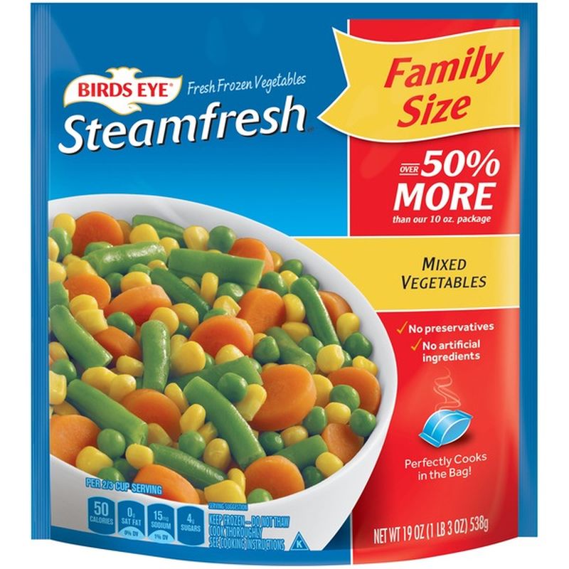 Birds Eye Mixed Vegetables, Family Size (19 oz) - Instacart