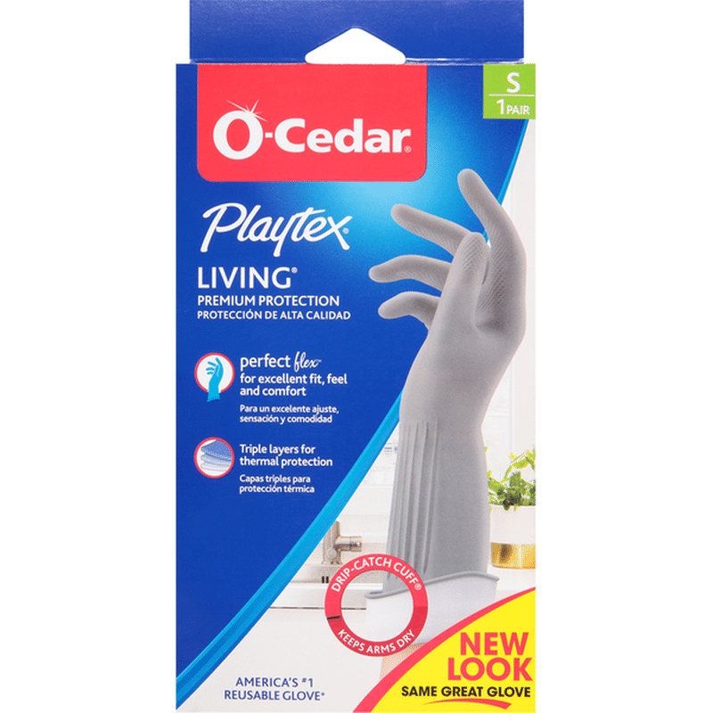 O Cedar Gloves, Living, Small (1 each) - Instacart