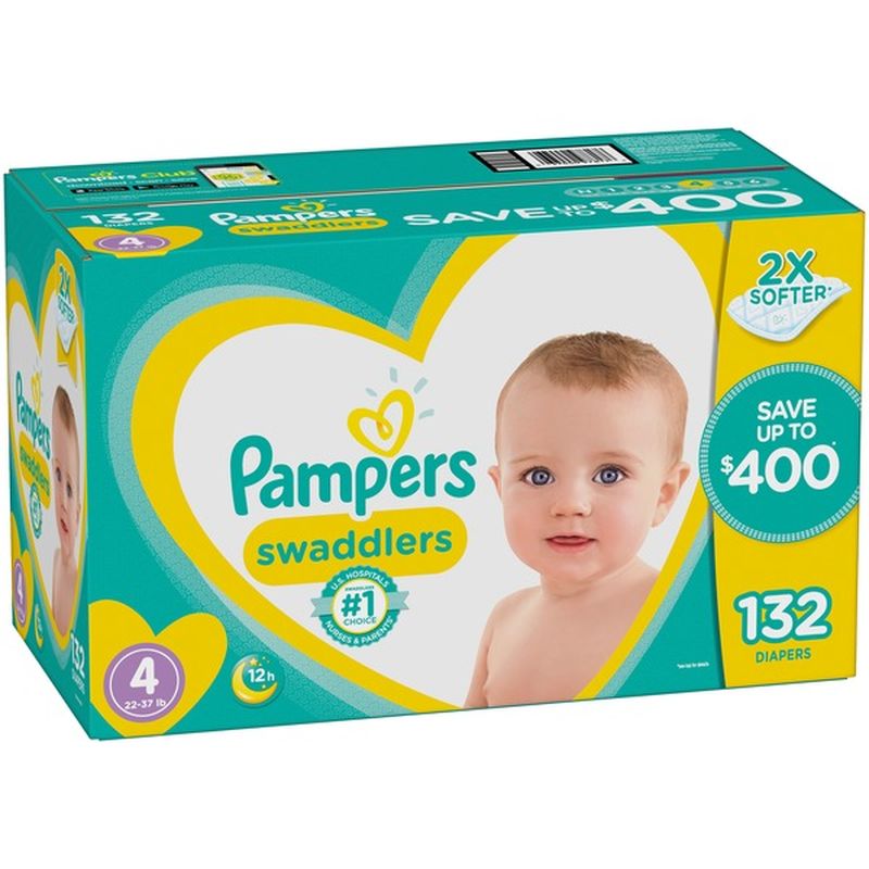 pampers swaddlers size 4 sam's club