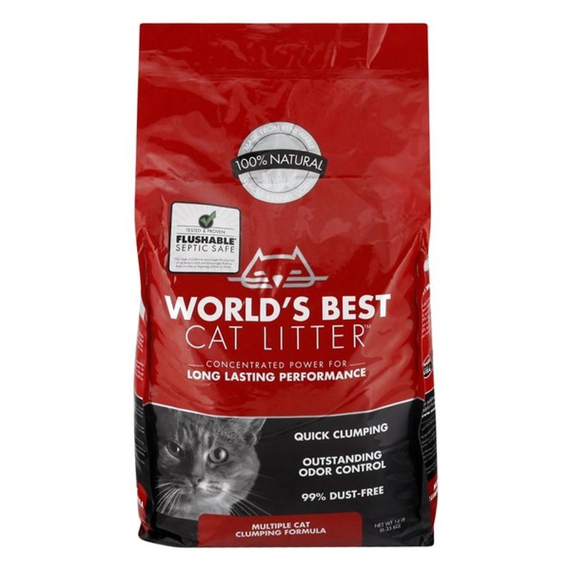 World's Best Cat Litter, Clumping Formula, Multiple Cat (1.4 lb ...