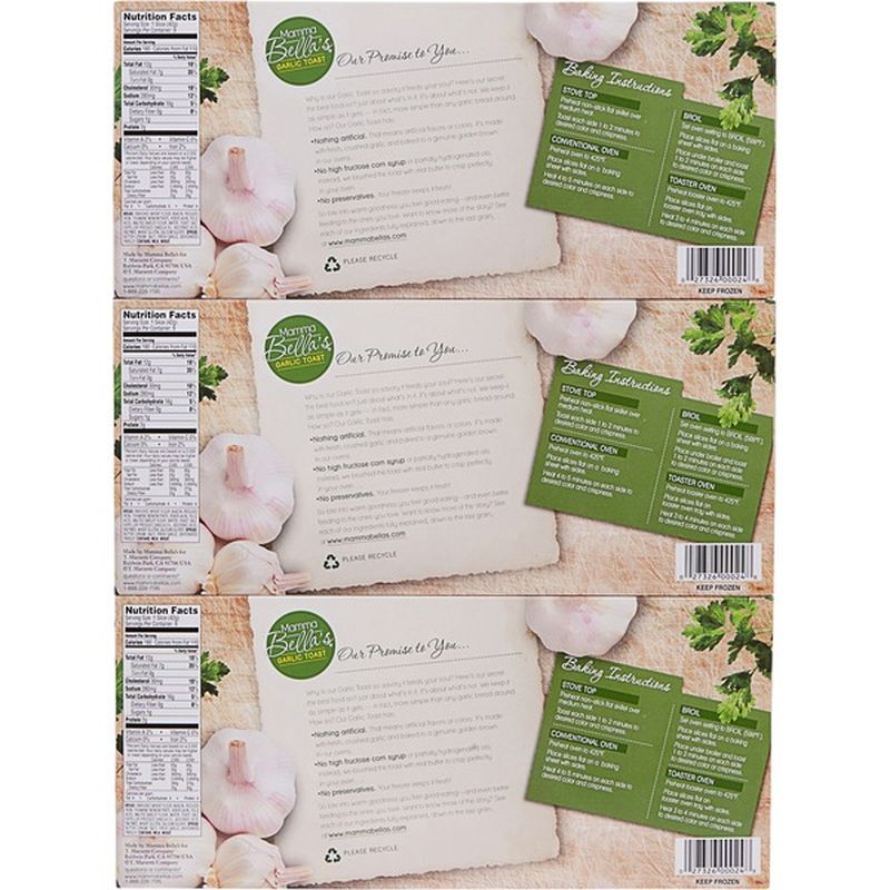 Mamma Bella Garlic Toast (27 ct) Instacart