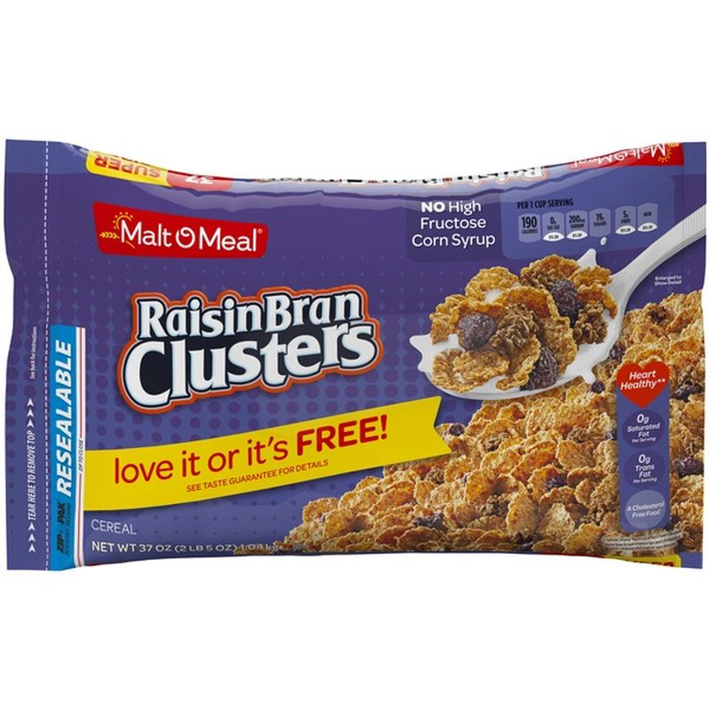 Malt O Meal Raisin Bran Clusters Malt O Meal Raisin Bran Clusters Cereal 37 Oz Instacart 