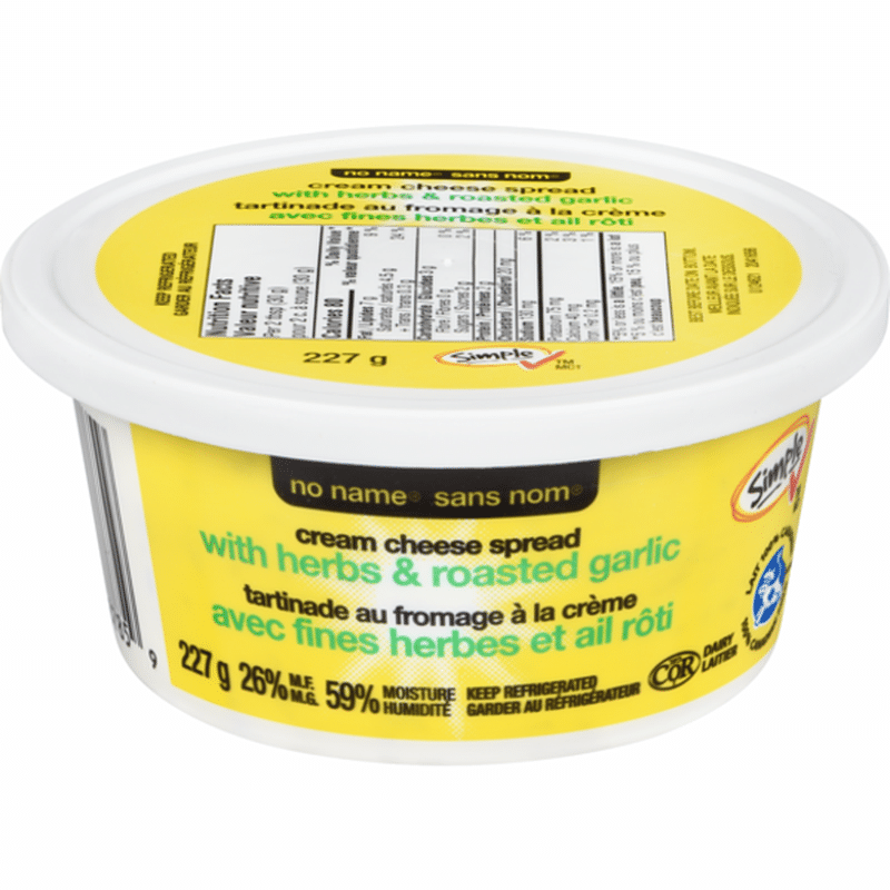 No Name Herb & Garlic Cream Cheese Spread (227 g) Instacart