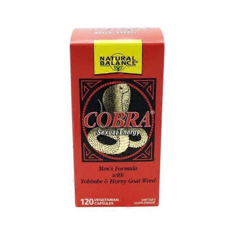 Natural Balance Cobra Sexual Energy Vegetarian Capsules Dietary 7435