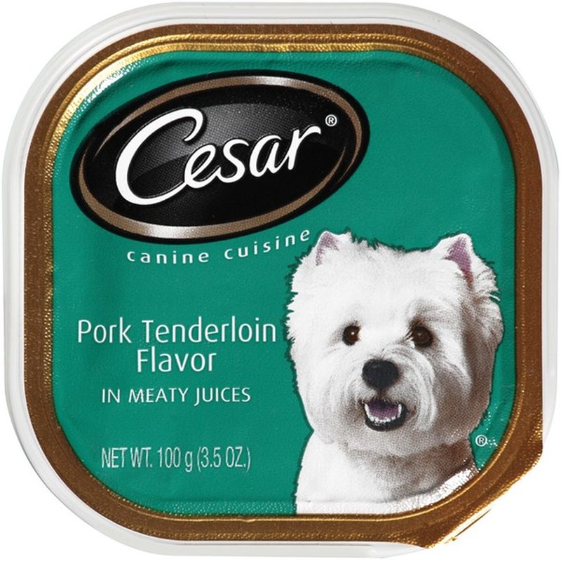 Cesar Pork Tenderloin Flavor in Meaty Juices Wet Dog Food (3.5 oz