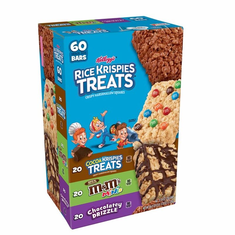 Rice Krispies Treats Crispy Marshmallow Squares Variety Pack (46.8 oz