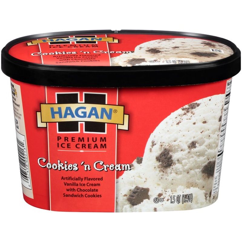 Hagan Cookies 'n Cream Premium Ice Cream (1.5 qt) Instacart