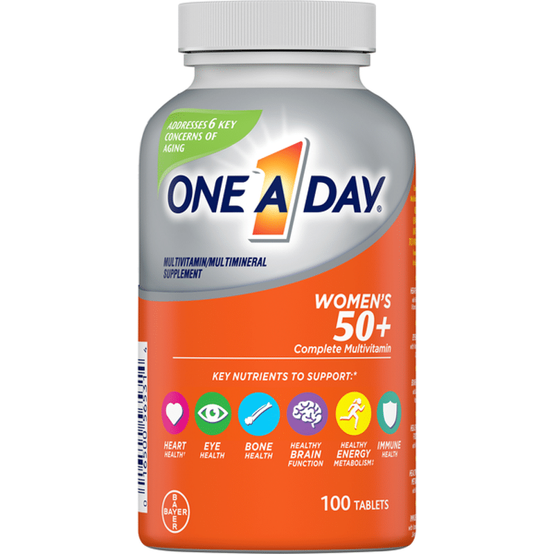 One A Day Multivitamin/Multimineral Supplement, Women's 50+, Tablets