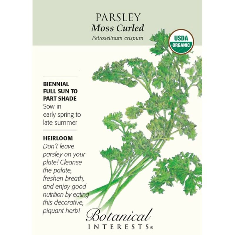 Botanical Interests Organic Moss Curled Parsley
