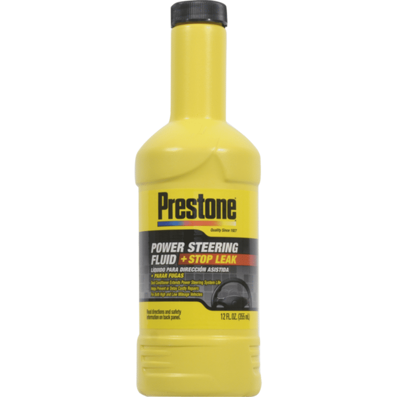 Prestone + Stop Leak AS262Y Power Steering Fluid (12 fl oz) from