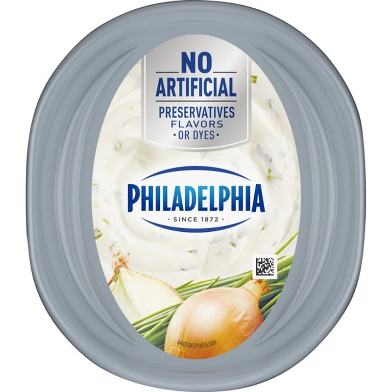 Philadelphia Chive and Onion Reduced Fat Cream Cheese Spread (7.5 oz