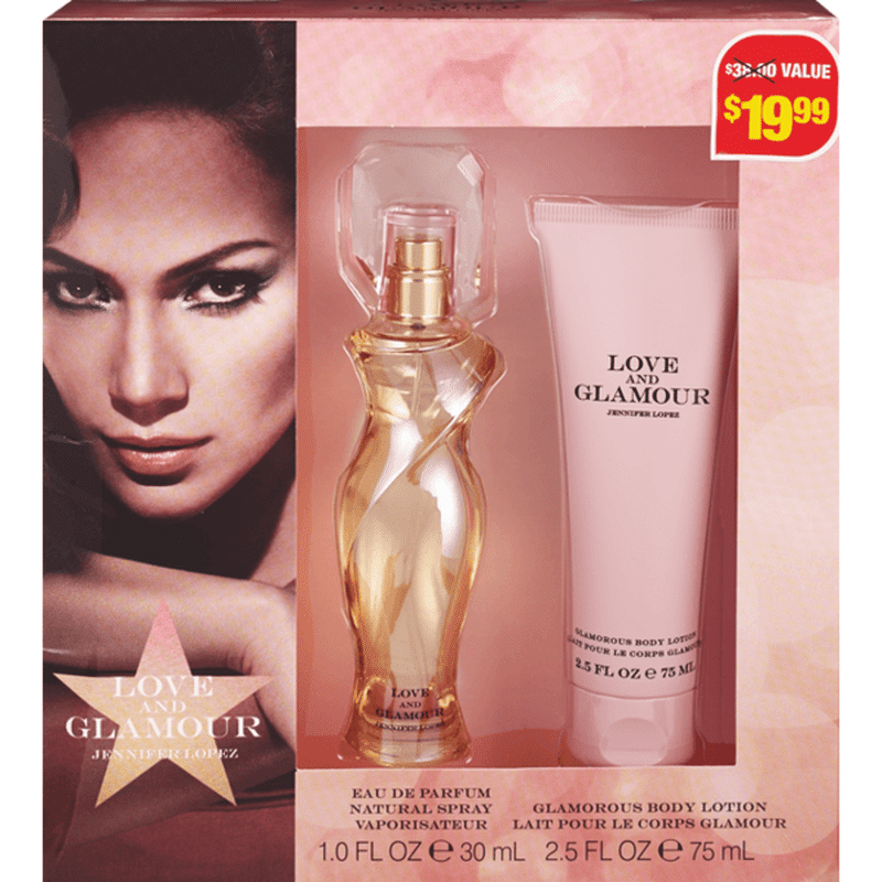 Jennifer Lopez Love & Glamour 2-Piece Fragrance Gift Set for Women