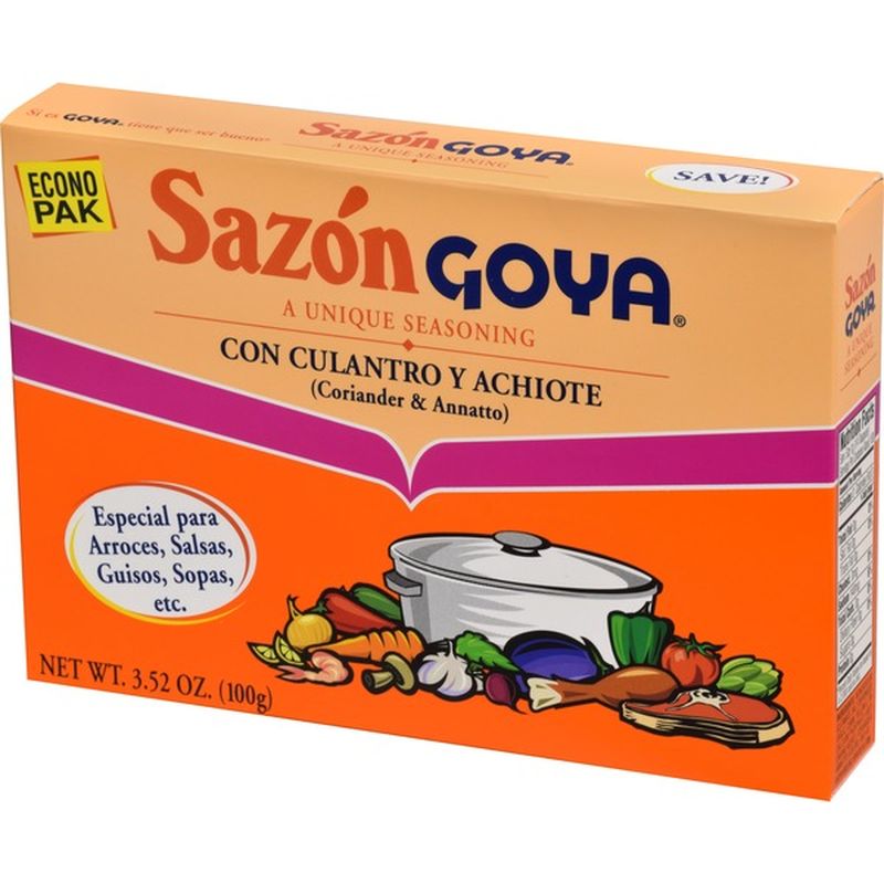 Goya Sazón Seasoning With Coriander And Annatto 3 52 Oz From Stop