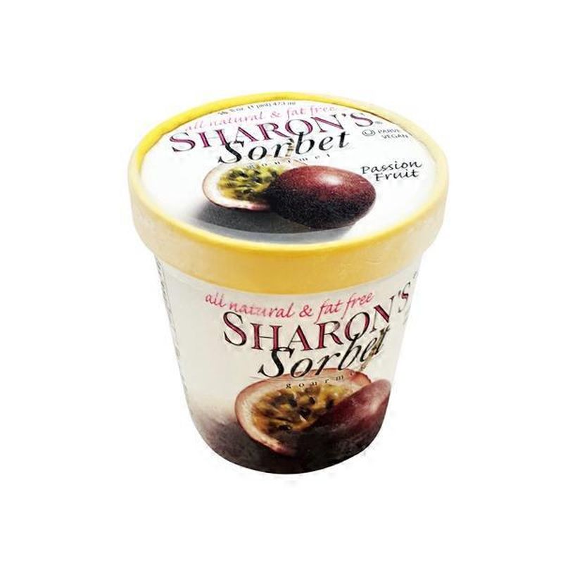 Sharon S Sorbet Passion Fruit Sorbet 16 Oz Delivery Or Pickup Near Me Instacart