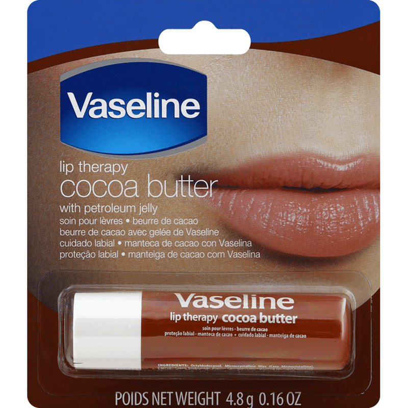 Vaseline Lip Therapy, Cocoa Butter (4.8 g) - Instacart