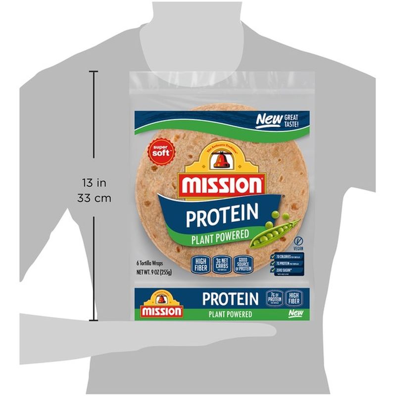 Mission Protein Plant Powered Tortilla Wraps (6 ct) Delivery or Pickup