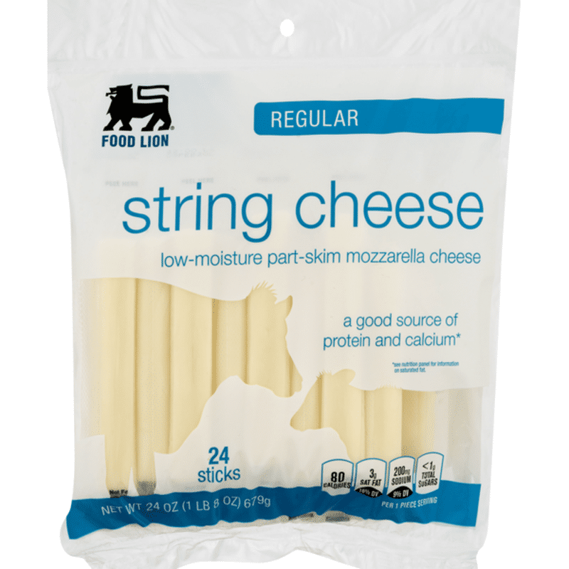 Food Lion Cheese, String, Regular, Bag (24 oz) - Instacart