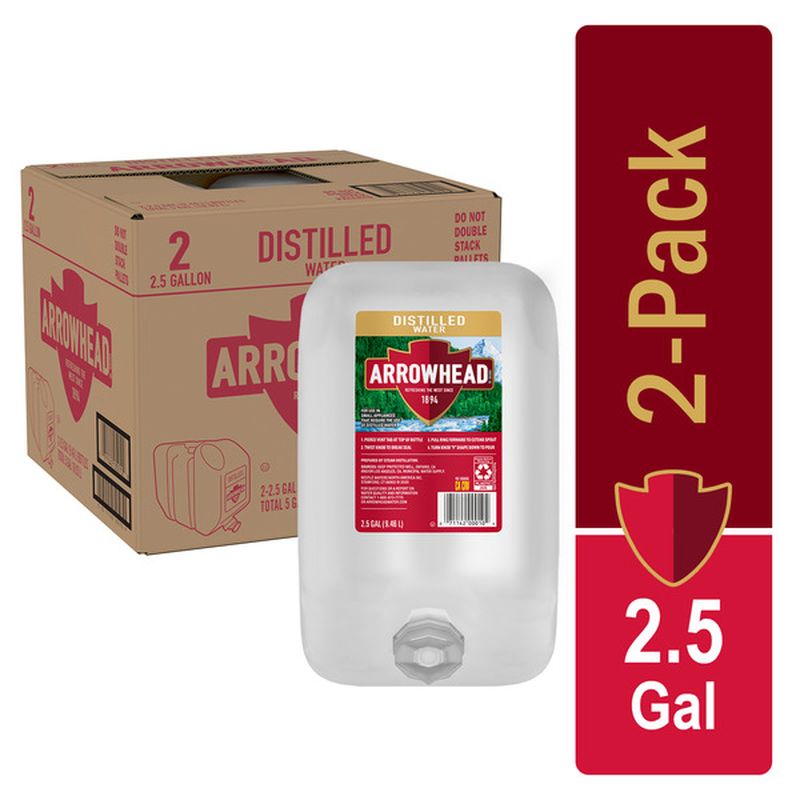 Arrowhead Distilled Water Case (2.5 gal) Instacart