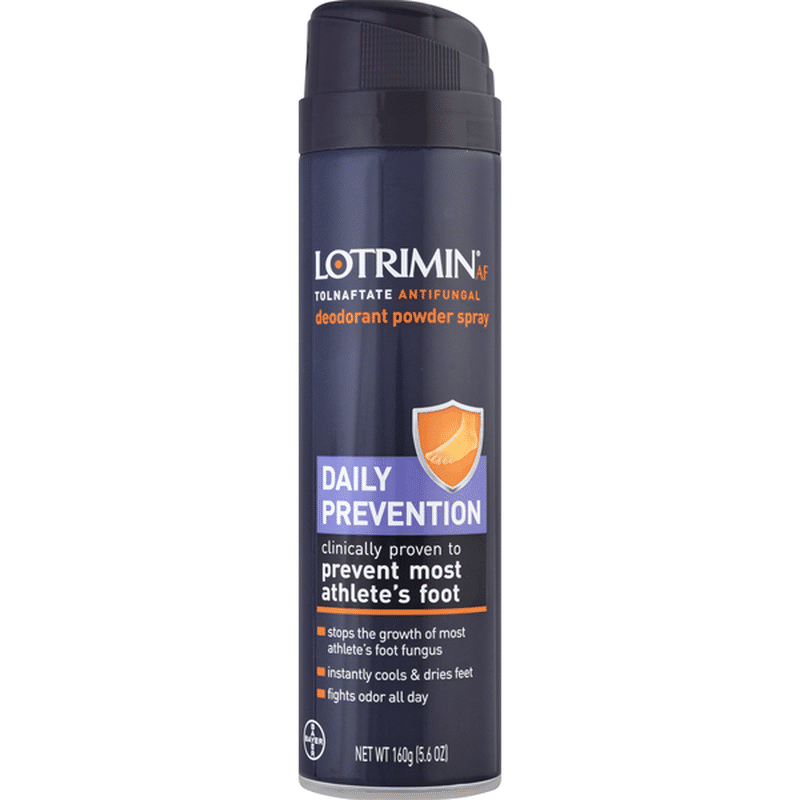 Lotrimin Deodorant Powder Spray, Daily Prevention (160 g) Instacart