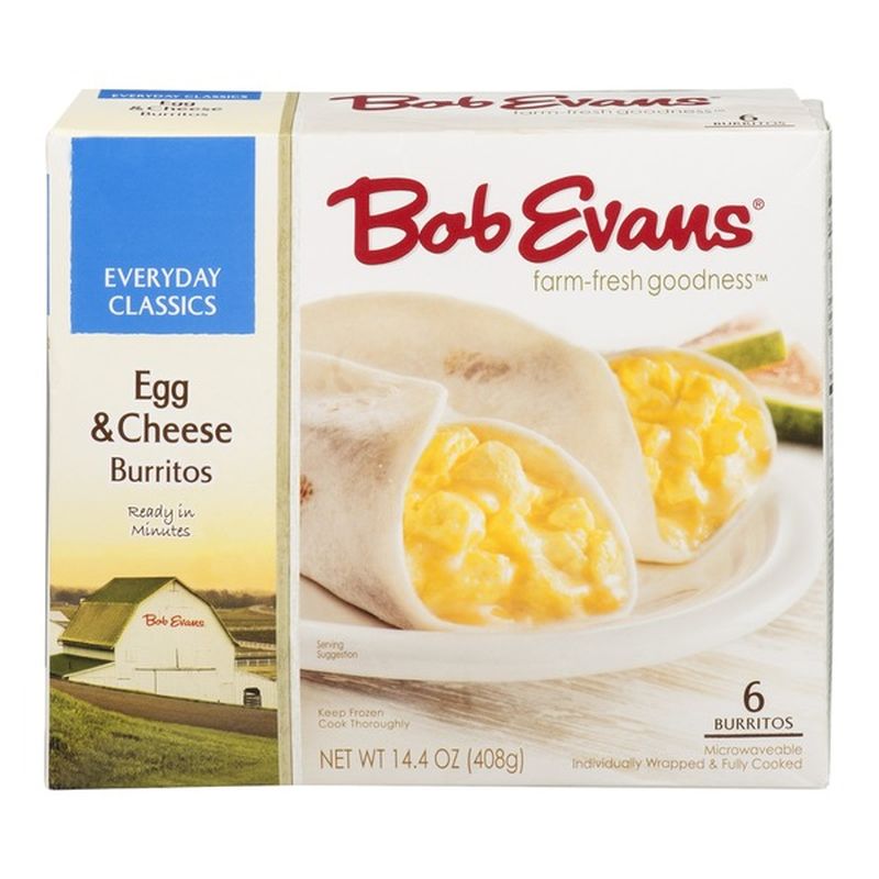 Bob Evans Everyday Classics Burritos Egg & Cheese 6 CT (14.4 oz