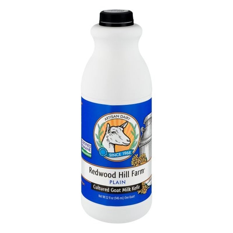 Redwood Hill Farm Kefir, Cultured Goat Milk, Plain (32 oz) from Wegmans