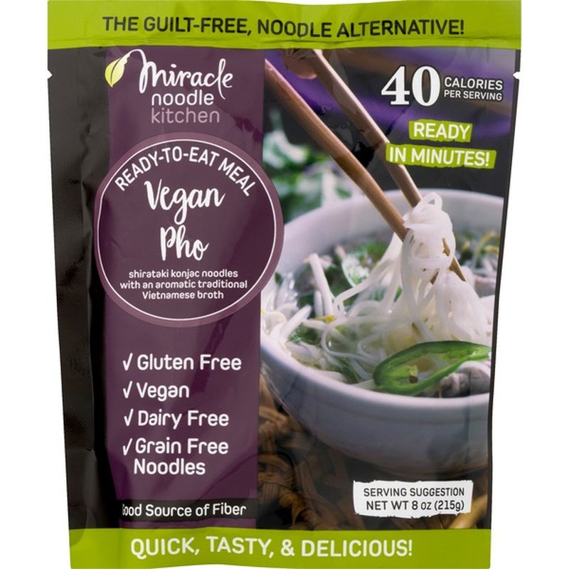 Miracle Noodle Gluten Free ReadytoEat Meal, Vegan Pho (8 oz) from Big