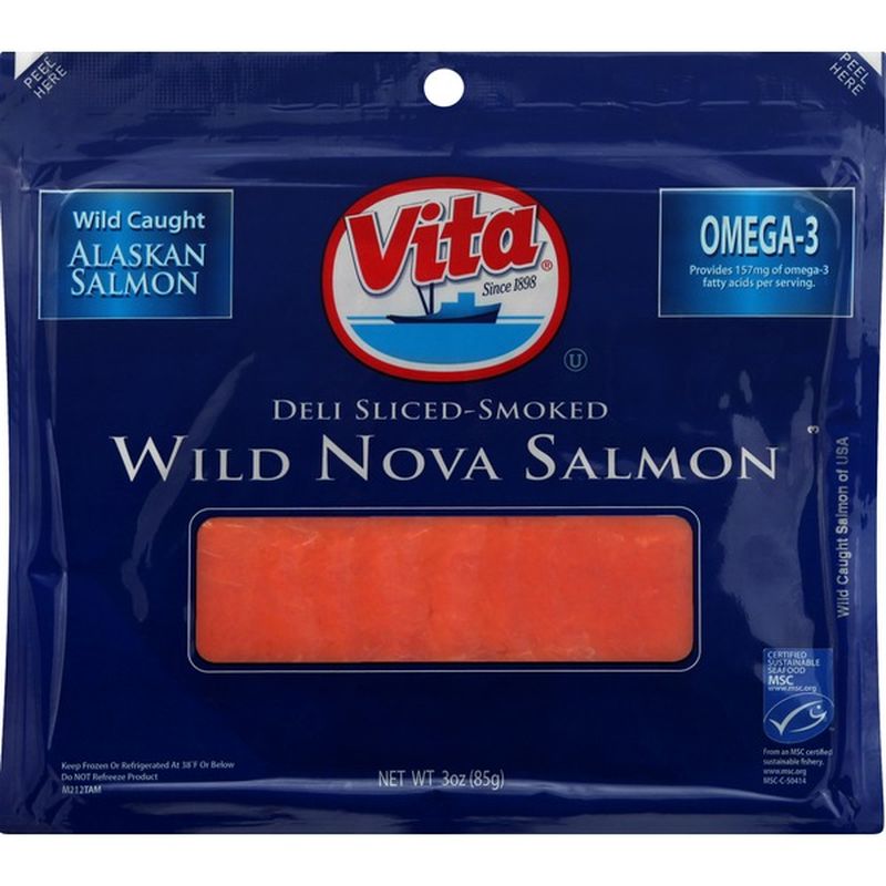 Vita Wild Nova Salmon Sliced Smoked 3 Oz From Fairplay Foods Instacart