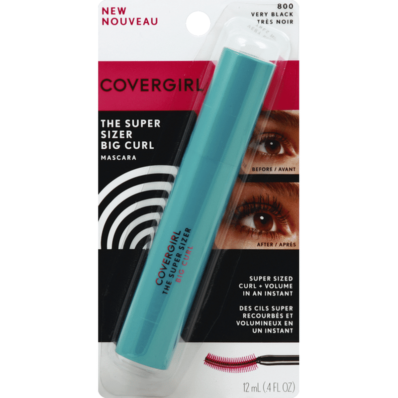 CoverGirl The Super Sizer Big Curl Mascara 800 Very Black (0.4 fl oz