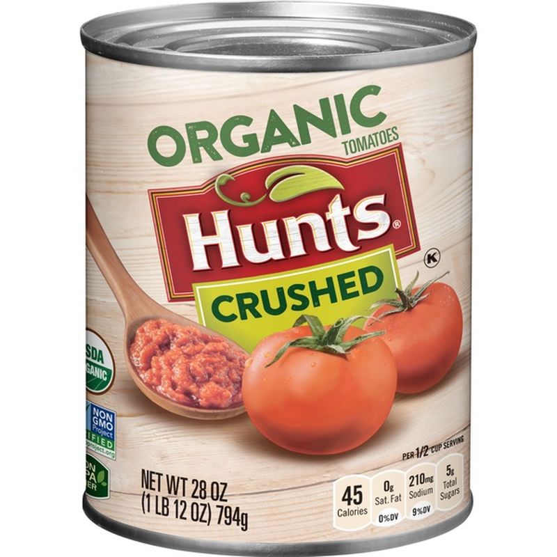 Hunt's Organic Crushed Tomatoes (28 oz) Instacart